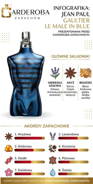 Odlewka perfum - Jean Paul Gaultier - Le Male in Blue (woda perfumowana)